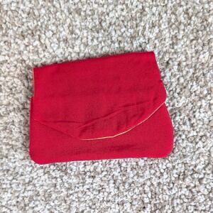 Pocket Wallet Credit Card Holder Red Bright Watercolors Interior‎ Small Clutch